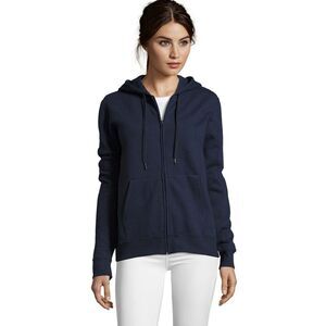 SOLS Womens/Ladies Seven Full Zip Hoodie / French Navy